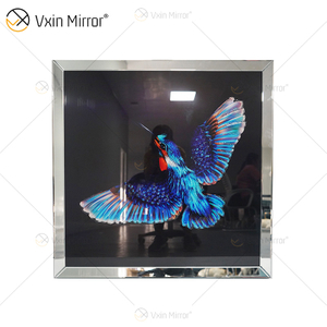 Vxin WXMA-54 pintura de porcelana de cristal marco cubierto de resina espejo decorativo arte de pared