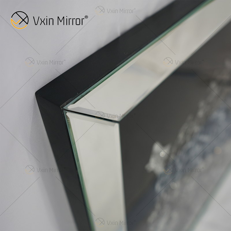 VXin WXMA-19 decoración del hogar marco de cristal espejado guepardo arte de pared cristal porcelana pintura espejo arte de pared
