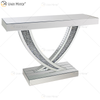 WXWF-513 Precio de fábrica Venta al por mayor Art Deco Antique con mesa de consola de vidrio curvo