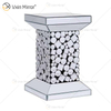Traje de acrílico de alta calidad, espejo de pared de cristal grande plateado, mesa auxiliar, mesa de centro, juegos de cristal para sala de estar