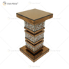 Vxin elegante WXF-135 decoración del hogar mesa auxiliar de diamantes triturados mesa auxiliar de muebles de espejo plateado