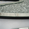 Alas de diamantes espejadas, espejo de cristal triturado, arte de pared de diamantes, amor, hogar, Bling, WXM-1150 brillante