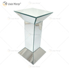 Nuevo diseño Vxin WXF-722 decoración del hogar mesa auxiliar de diamantes triturados mesa auxiliar de muebles de espejo plateado