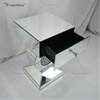 Factory Supply Vxin End Table WXF-157 Mesa auxiliar con espejo de diamante triturado plateado con cajón