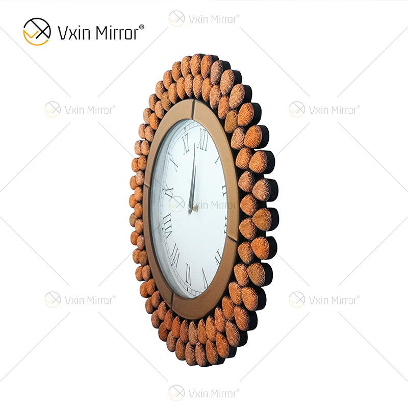 Nuevo diseño de joyería WXMC-076 reloj de espejo decorativo de plata moderno