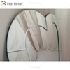Espejos colgantes de pared en forma de corazón 3D sin marco moderno diseño de borde biselado baño dormitorio espejo tocador espejo de maquillaje WXM-2090