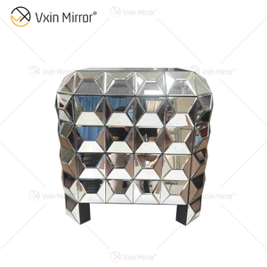 Nuevo diseño, decoración del hogar, sofás, mesa auxiliar, muebles de plata, espejo, mesita de noche, WXWF-1026