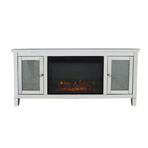 Los muebles adornados de Berlín aplastaron el gabinete de los soportes de TV de la chimenea reflejada plata del diamante con la base