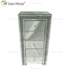 Vxin WXF-265 Varios cajones Tall Boy Espejo de cristal plateado Mesita de noche Mesita de noche con espejo de color personalizado Mesita de noche