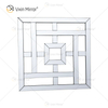 Espejo decorativo de pared con espejo cuadrado con borde biselado Espejos de pared modernos de moda WXM-1096