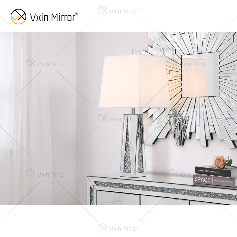 Lámpara de espejo de diamantes triturados de cristal WXT-148 de nuevo diseño para sofás de sala de estar