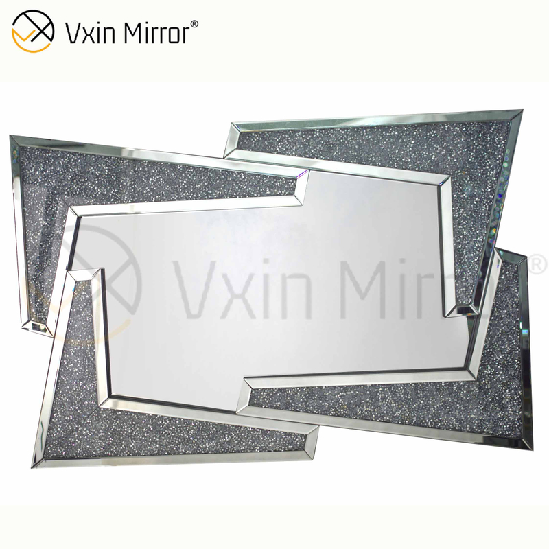 Buen proveedor Vxin Home Decor V Silver Furniture Modern Crush Diamond Consola con espejo moderno