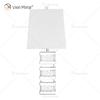 Suministro de fábrica WXTL-097 Lámpara de mesa de espejo LED de cristal plateado moderno para luz cálida