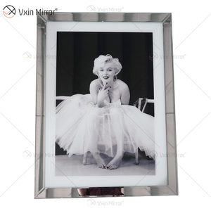 VXin WXPP-19 decoración del hogar marco de cristal espejo diosa retrato pared arte cristal porcelana pintura espejo pared arte