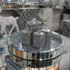 Decoración del hogar, tarro de cristal con espejo de diamante triturado para mesa de centro, sofá, espejo, mesa lateral, WXMT-015