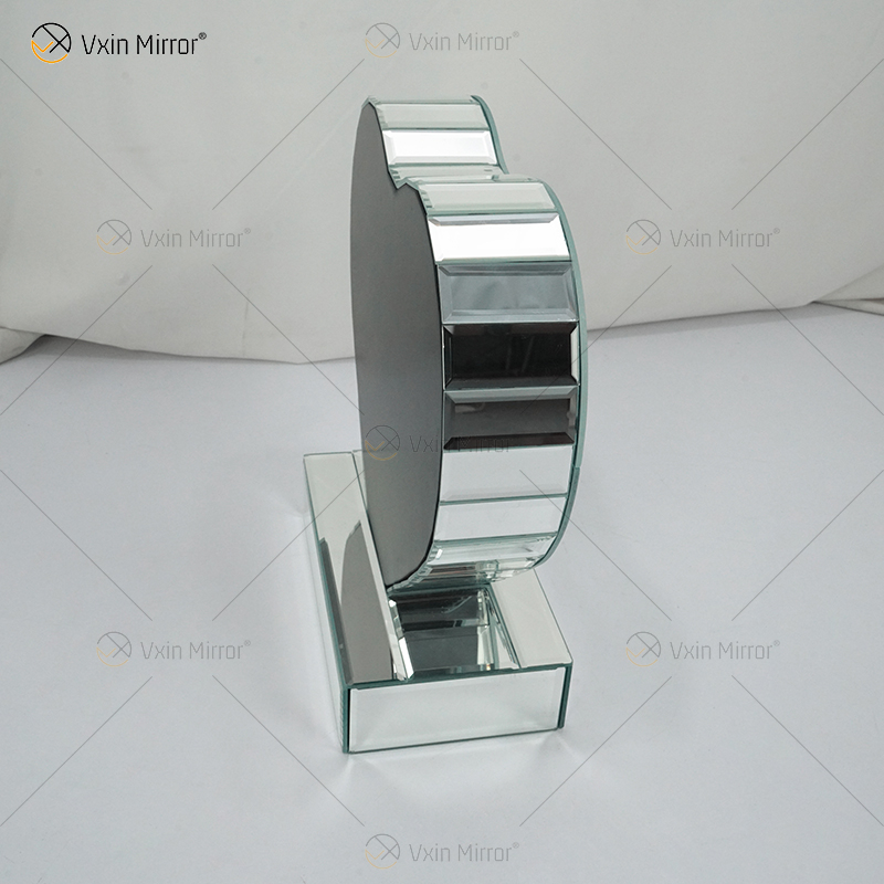 Home Decor Factory Supply Vxin End Table WXF-155 Mesa auxiliar con espejo de diamante triturado plateado