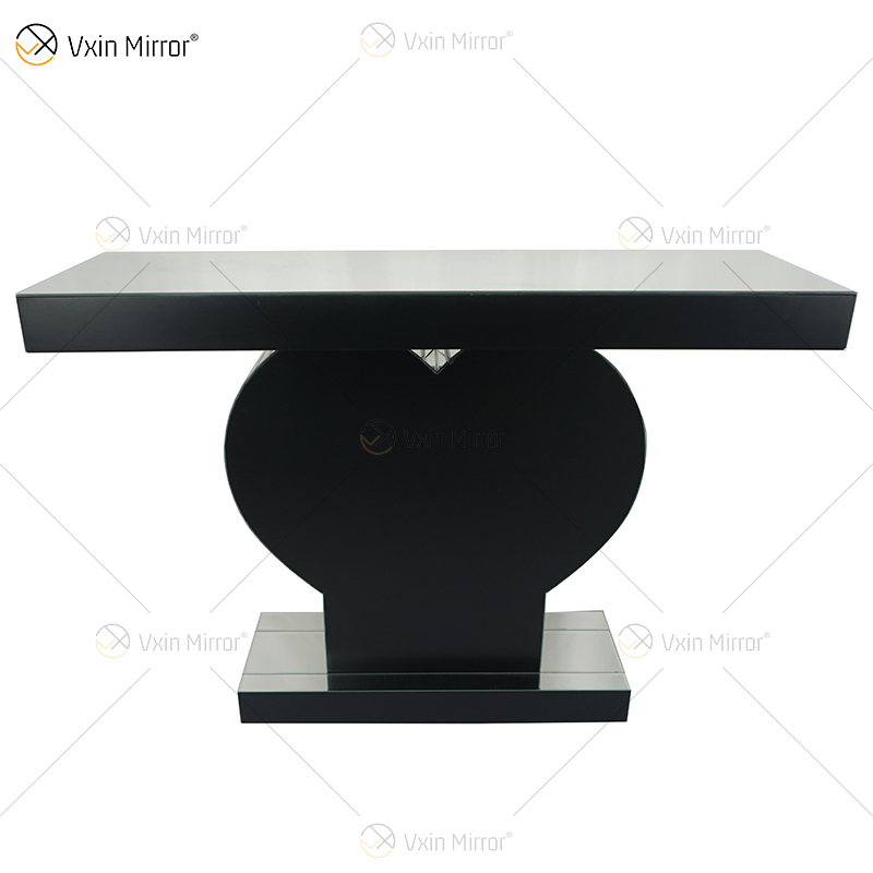 Venta directa de fábrica WXF-508 Mesa de consola con espejo Mesas de consola con forma de corazón de cristal de diamante