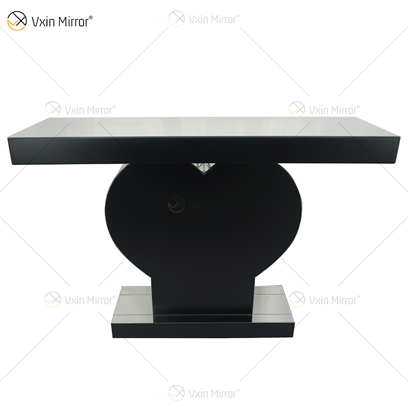 Venta directa de fábrica WXF-508 Mesa de consola con espejo Mesas de consola con forma de corazón de cristal de diamante