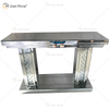 WXWF-531 de lujo con espejo de cristal flotante, consola de pilar, mesa de pasillo, mesa de consola con espejo