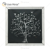 Nevina, decoración de pared, marco de espejo de árbol de manzana de cristal, marco de arte de pared de espejo biselado, forma Rectangular de cristal para sala de estar