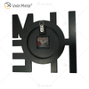 Reloj espejado WXMC-037 Decoración de pared plateada Reloj elegante LOVE