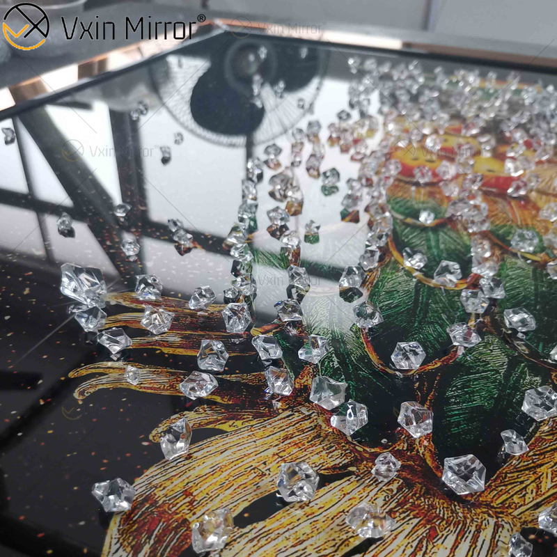 Omal Art Vxin WXMA-55 decoración del hogar marco de MDF espejo pared arte cristal porcelana pintura espejo pared arte