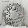 Fuente de fábrica Plata WXM-1655 Espejo de vidrio de pared decorativo con forma geométrica