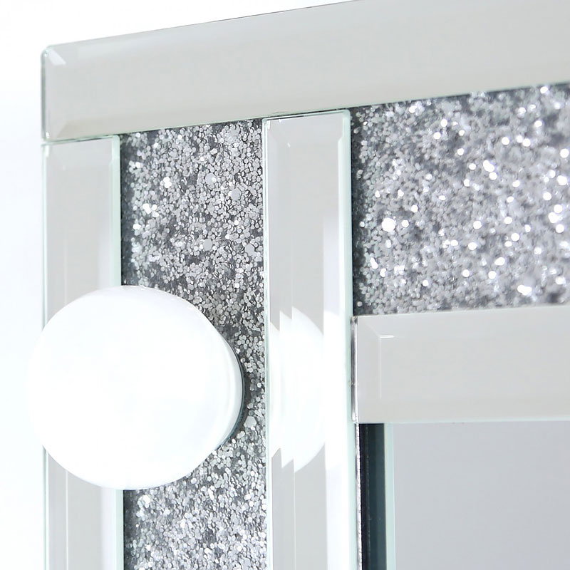 Venetian Dressing Styles VXin WXDL-103 Juego de tocador con espejo brillante de Hollywood con 3 bombillas de colores