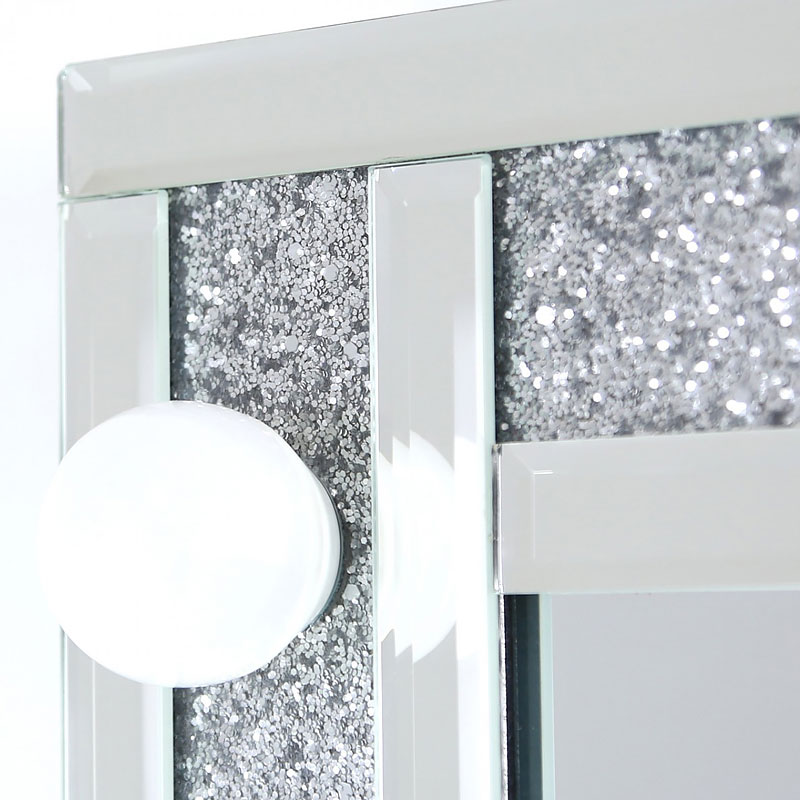 Venetian Dressing Styles VXin WXDL-103 Juego de tocador con espejo brillante de Hollywood con 3 bombillas de colores