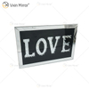 VXin WXMA-23 decoración del hogar marco de cristal espejo amor pared arte cristal porcelana pintura espejo pared arte