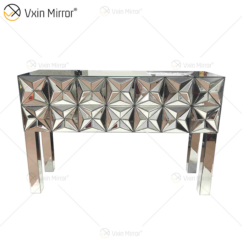 Muebles de sala de estar modernos Mesa de té Mesa de centro con espejo