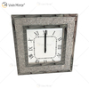 Reloj con espejo moderno WXMC-092 Reloj decorativo de plata con diamante triturado