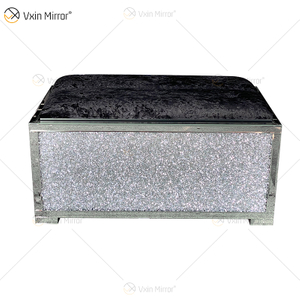 Nuevo diseño WXF-612 soportes de TV modernos con espejo brillante para juego de sala de estar con sofá