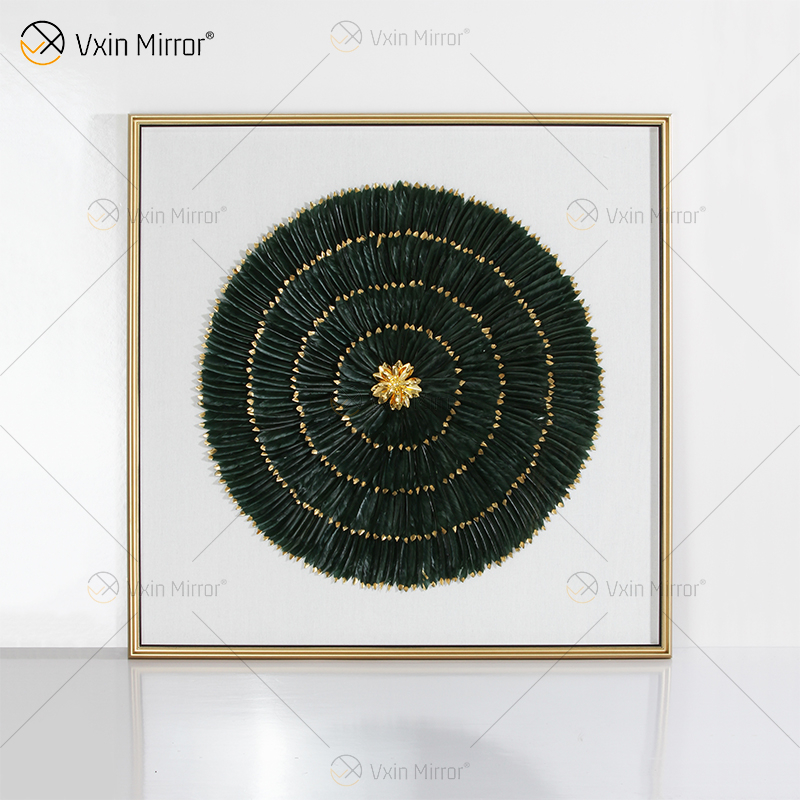 Recién llegado, Vxin WXPA-007, moderno espejo motivacional, arte de pared, pluma de Metal, imagen colgante para juego de sala de estar a la venta