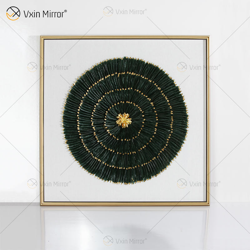 Recién llegado, Vxin WXPA-007, moderno espejo motivacional, arte de pared, pluma de Metal, imagen colgante para juego de sala de estar a la venta