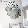 Vxin Wall Decoration WXM-1004 Espejo colgante de pared de vidrio 3D plateado