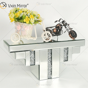 Vxin Factory Supply WXS-007-2 Decoración de pared plateada Vidrio plateado y espejo de cristal Estante de pared para pared