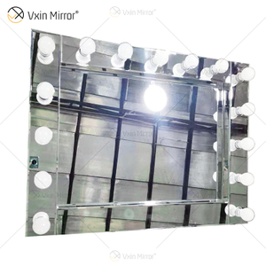 Estilos venecianos LED Vxin WXDL-101 Espejo de tocador iluminado con cristal plateado con 15 bombillas