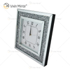 Reloj Espejo WXMC-011 Reloj Decorativo Plateado Con Diamante Triturado