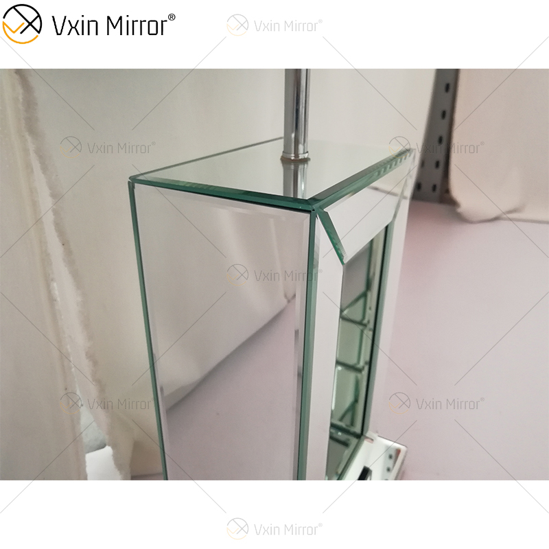 Vxin Supply WXTL-060 Lámpara de espejo de cristal triturado de plata moderna para dormitorio