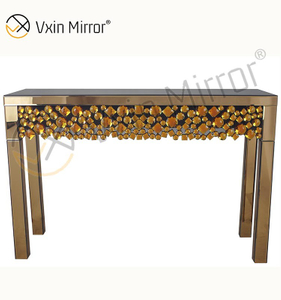 Vxin WXF-049 Oem Factory Chinese Factory Mesa de consola de espejo estrecho con patas largas