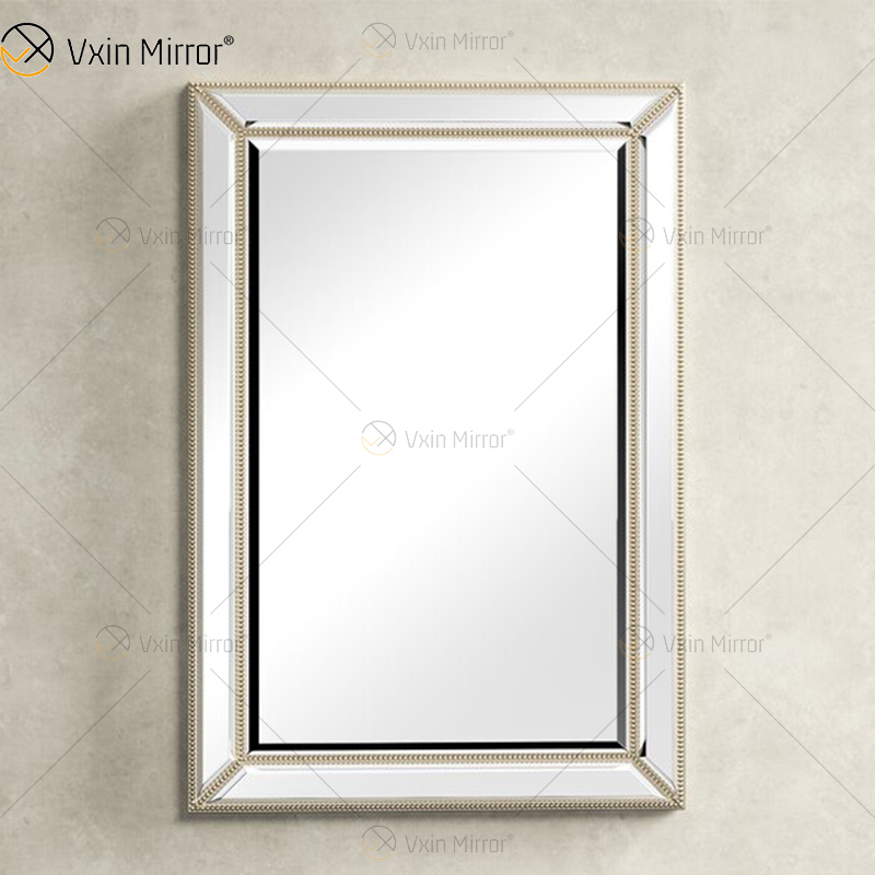 WXM-1630 de buena calidad, espejo de pared dorado champán de lujo, decoración de pared para sala de estar y dormitorio