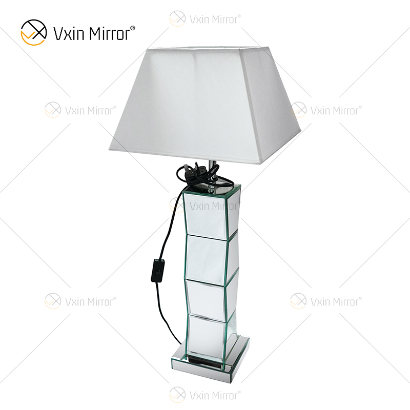 WXTL-004 Lámpara de espejo plateada moderna con pantalla para dormitorio